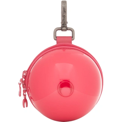 Marine Serre Pink Micro Ball Bag In 7 Fuchsia