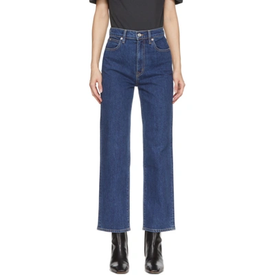 Slvrlake Blue London Crop Jeans In Western Hero