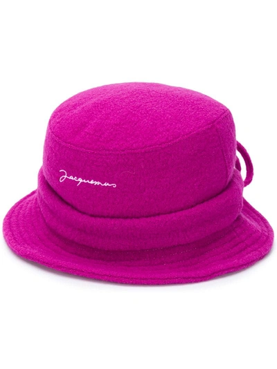 Jacquemus Pink Wool 'le Bob' Bucket Hat