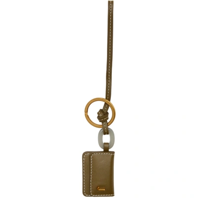 Jacquemus Khaki 'le Porte Clé Riviera' Keychain In Dark Kaki