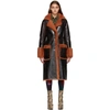 Dries Van Noten Lorca Dyed Shearling & Leather Jacket In Rust