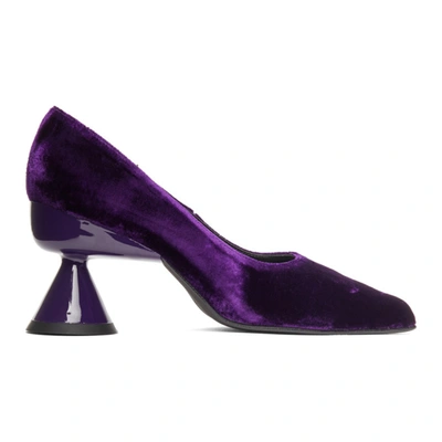 Paula Canovas Del Vas Ssense Exclusive Purple Diablo Pumps