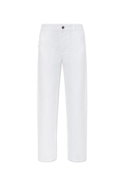 Bottega Veneta White Plain Straight Jeans