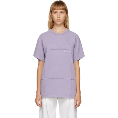 Jacquemus Purple 'le T-shirt Carro' T-shirt