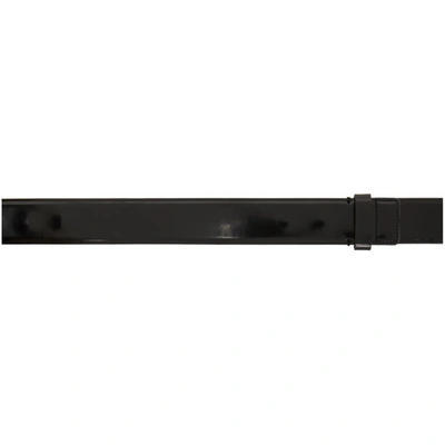 Wooyoungmi Black Polished Leather Belt In 611b Black
