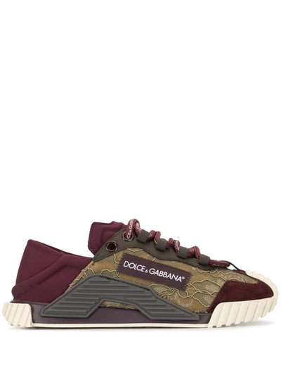 Dolce & Gabbana Mixed-material Ns1 Slip-on Sneakers In Multicolor