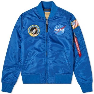 Alpha Industries Ma-1 Vf Nasa In Blue