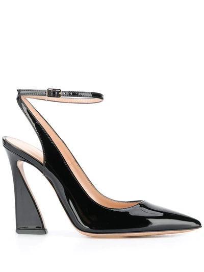 Gianvito Rossi Varnished Finish Pumps In Black