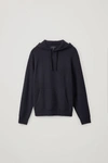 Cos Cashmere Hoodie In Blue