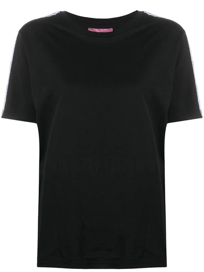 Chiara Ferragni Eyelash Trim T-shirt In Black