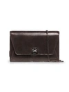 Akris Anouk Envelope Patent Leather Crossbody Bag In Silver