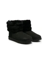 Ugg Kids' Fluff Mini Quilted Boot In Black/ Black