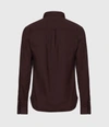 Allsaints Redondo Long Sleeve Shirt In Garnet Red