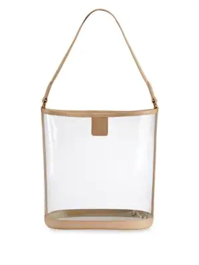 Gigi New York Game Day Collins Tuohy Smith X Gigi Virginia Metallic Leather-trimmed Pvc Hobo Bag In Natural