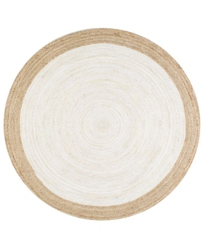 Nuloom Eleonora 8' X 8' Round Area Rug In White