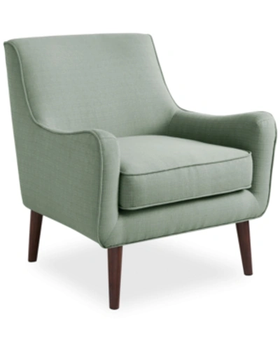 Furniture Flint Fabric Accent Chair In Seafoam