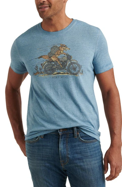 Lucky Brand Coyote Biker Graphic Tee In Allure