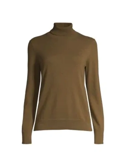 Lafayette 148 Lurex Cashmere Turtleneck In Ashwood