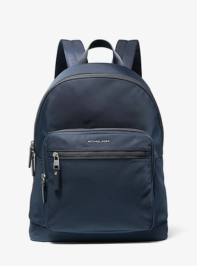 Michael Kors Hudson Gabardine Backpack In Blue