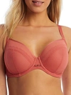 Chantelle Parisian Allure Side Support Bra In Desert Rose