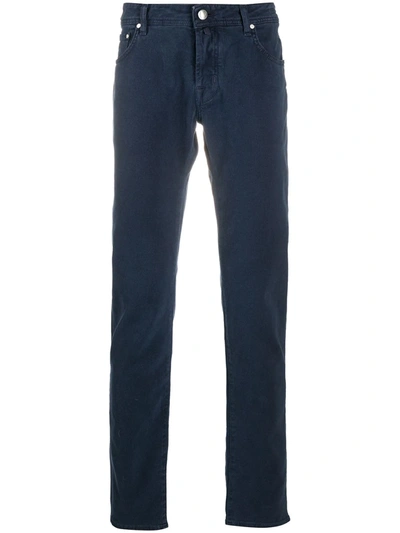 Jacob Cohen Five-pocket Straight-leg Jeans In Blue