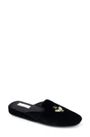 Patricia Green 'queen Bee' Embroidered Slipper In Black