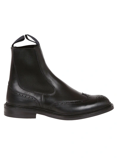 Tricker's Mens Black Leather Ankle Boots