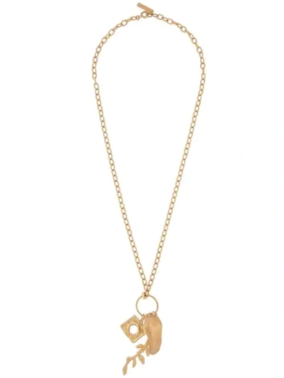Marni Nature Pendant Necklace In Gold