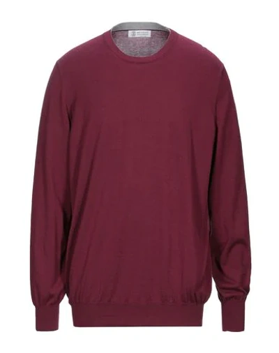 Brunello Cucinelli Sweaters In Red