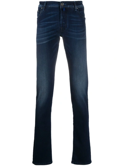 Jacob Cohen Five Pocket Slim-fit Jeans In Blue