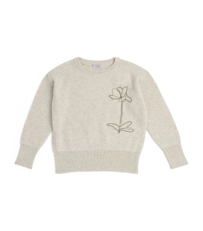 Brunello Cucinelli Embellished Cashmere Sweater (4-7 Years)