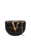 Versace Virtus Belt Bag In Black