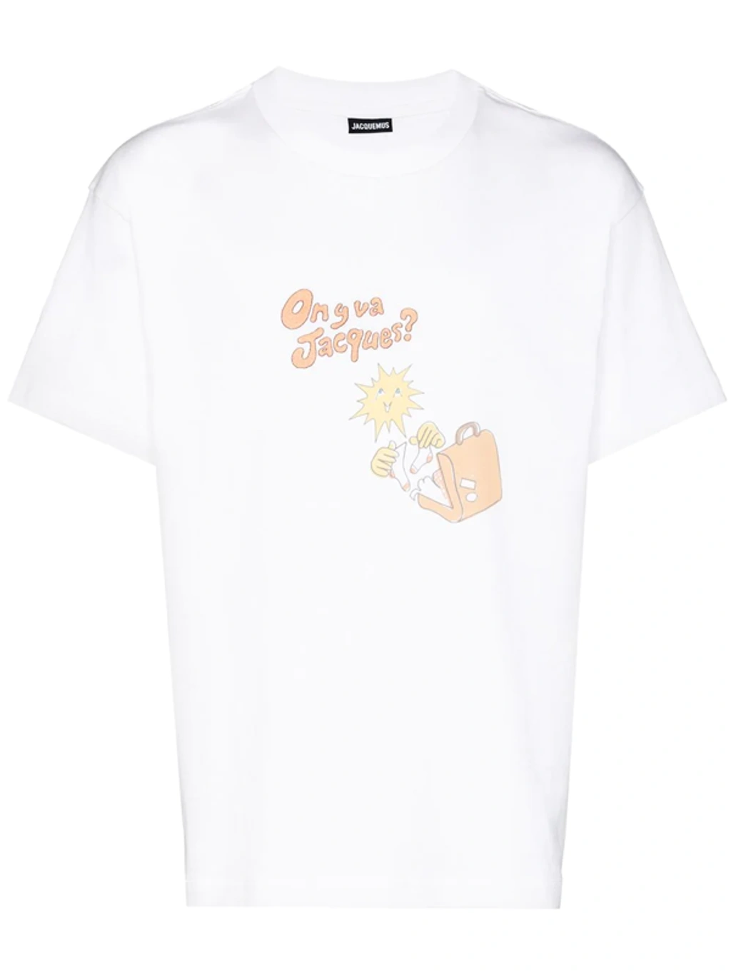 Jacquemus On Y Va Jacques Tシャツ Jacquemus On Y Va Jacques Printed T-shirt In White | ModeSens