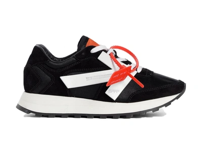 Pre-owned Off-white Suede Runner Black (women's)