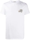 Moncler Maglia Logo Patch T-shirt In White