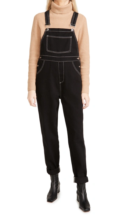 Weworewhat Basic Overalls In Black