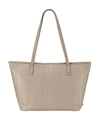 Gigi New York Taylor Python-print Tote Bag In Grey