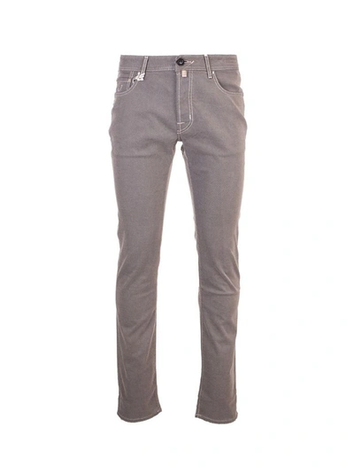 Jacob Cohen Grey Logo Pants In Grey