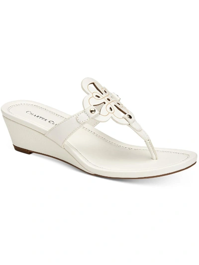 Charter Club Penelopee Wedge Slide Sandals, Created For Macy's Women's Shoes In White