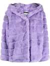 Apparis Jill Hooded Faux-fur Coat, Created For Macy's In Purple