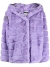 Apparis Jill Hooded Faux-fur Coat, Created For Macy's In Lavendar