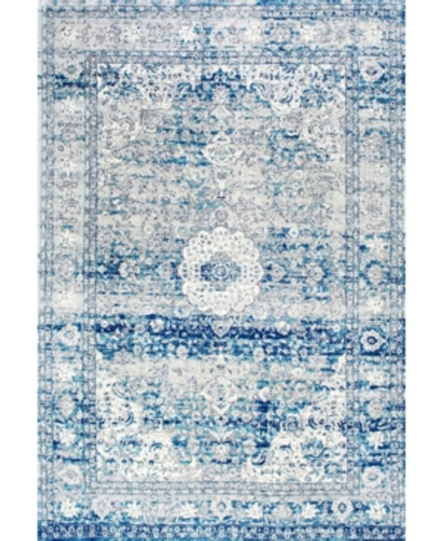 Nuloom Bodrum Medallion Lela Mist 3' X 5' Area Rug In Blue