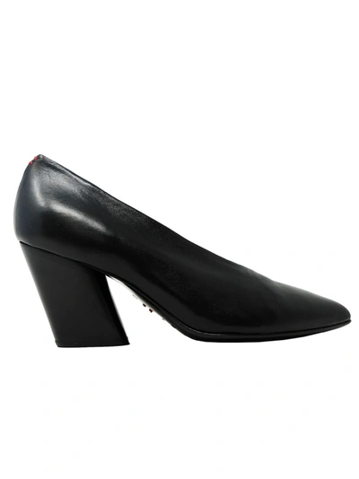 Halmanera Black Leather Pumps