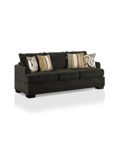 Furniture Of America Korona Park Upholstered Sofa In Gray