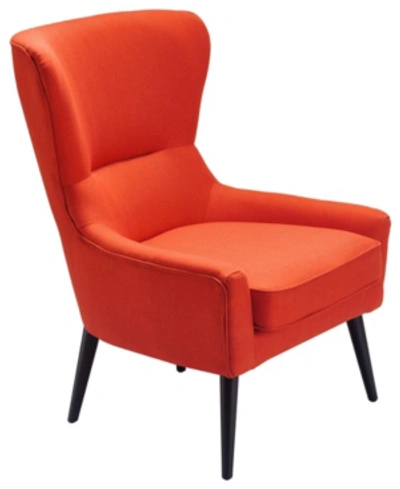Tommy Hilfiger Auburn Wingback Chair In Orange
