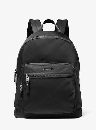 Michael Kors Hudson Nylon Backpack In Black