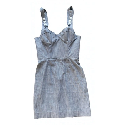 Pre-owned Pierre Balmain Mini Dress In Blue