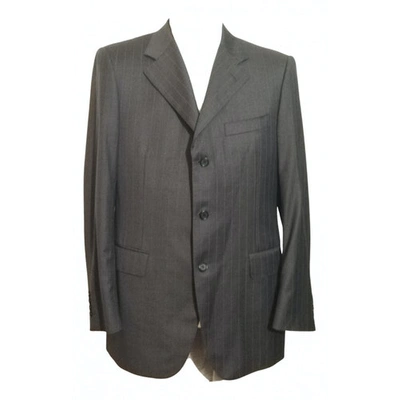 Pre-owned Canali Wool Vest In Anthracite