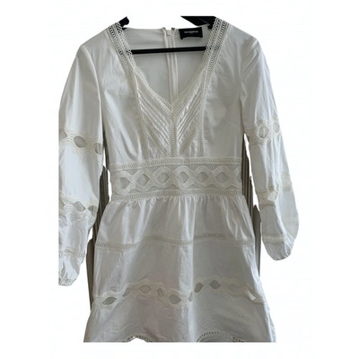 Pre-owned The Kooples Spring Summer 2020 Mini Dress In White