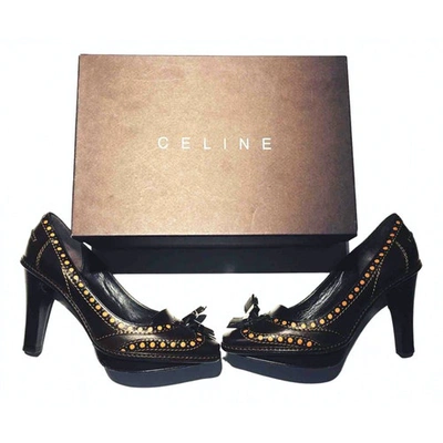 Pre-owned Celine Leather Heels In Brown